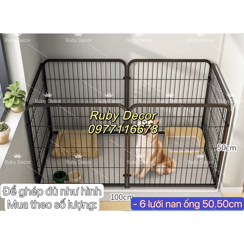 Bán lẻ tấm ghép nan ống cho chó Pomeranian, Bichon Frise, Teddy và các loài chó nhỏ khác kích thước 50*50cm
