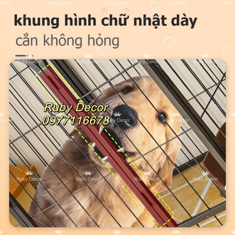 Bán lẻ tấm ghép nan ống cho chó Pomeranian, Bichon Frise, Teddy và các loài chó nhỏ khác kích thước 50*50cm