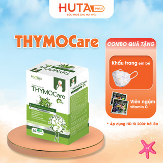 Tăng đề kháng Thymocare HUTA PHAR (30v) bổ sung Vitamin C Kẽm, Thymomodulin