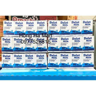 Loc 4 hộp sữa tươi tiệt trùng ít đường Dalatmilk 110ml