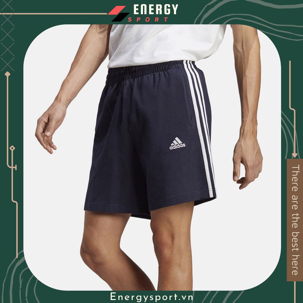 Quần Short Thể Thao Nam Adidas 3 Sọc Essentials - Đen / Navy