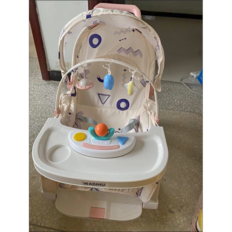 Nôi RUNG, ghế bập bênh- KIÊM NÔI, BẬP BÊNH 5 IN 1 cho bé cao cấp BCC