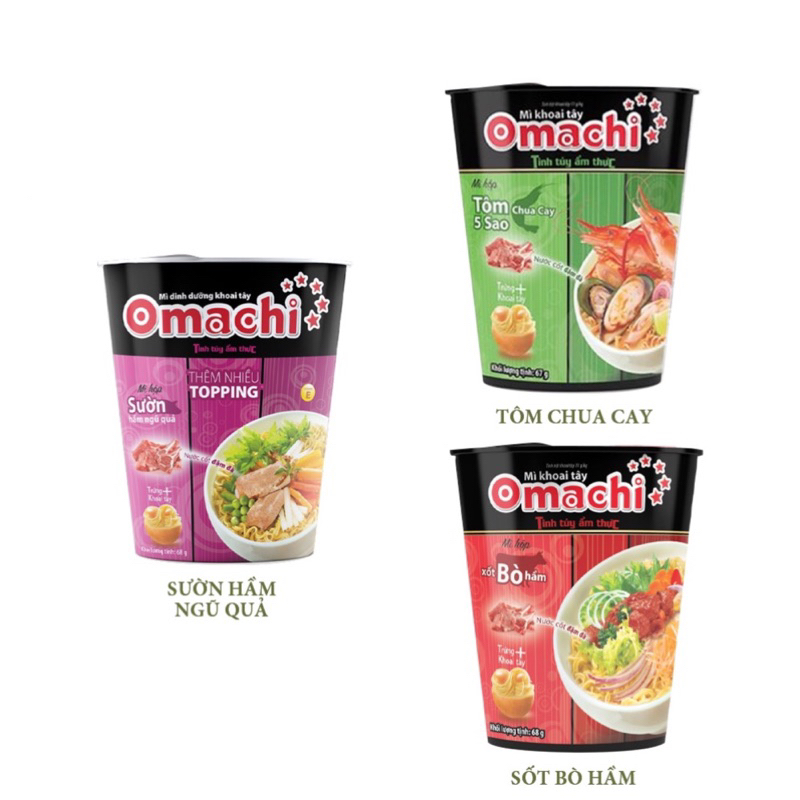 Mỳ khoai tây Omachi ly 72g
