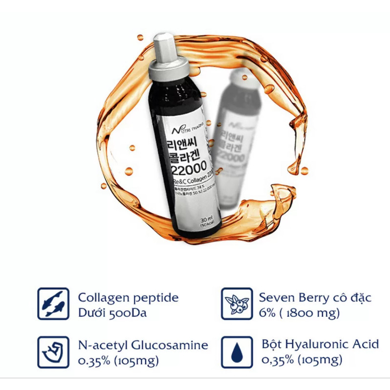 Premium Nano Collagen 22000mg - Collagen Peptide Đẹp Da, Khỏe Xương Khớp & Chống Lão Hóa