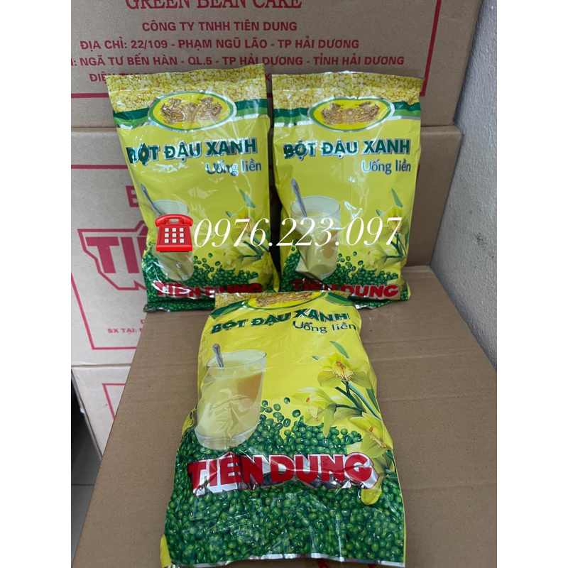 bột đậu xanh Tiên Dung (500g) vị sữa vani nguyên chất. (tổng kho tại Hà Nội 0976.223.097)