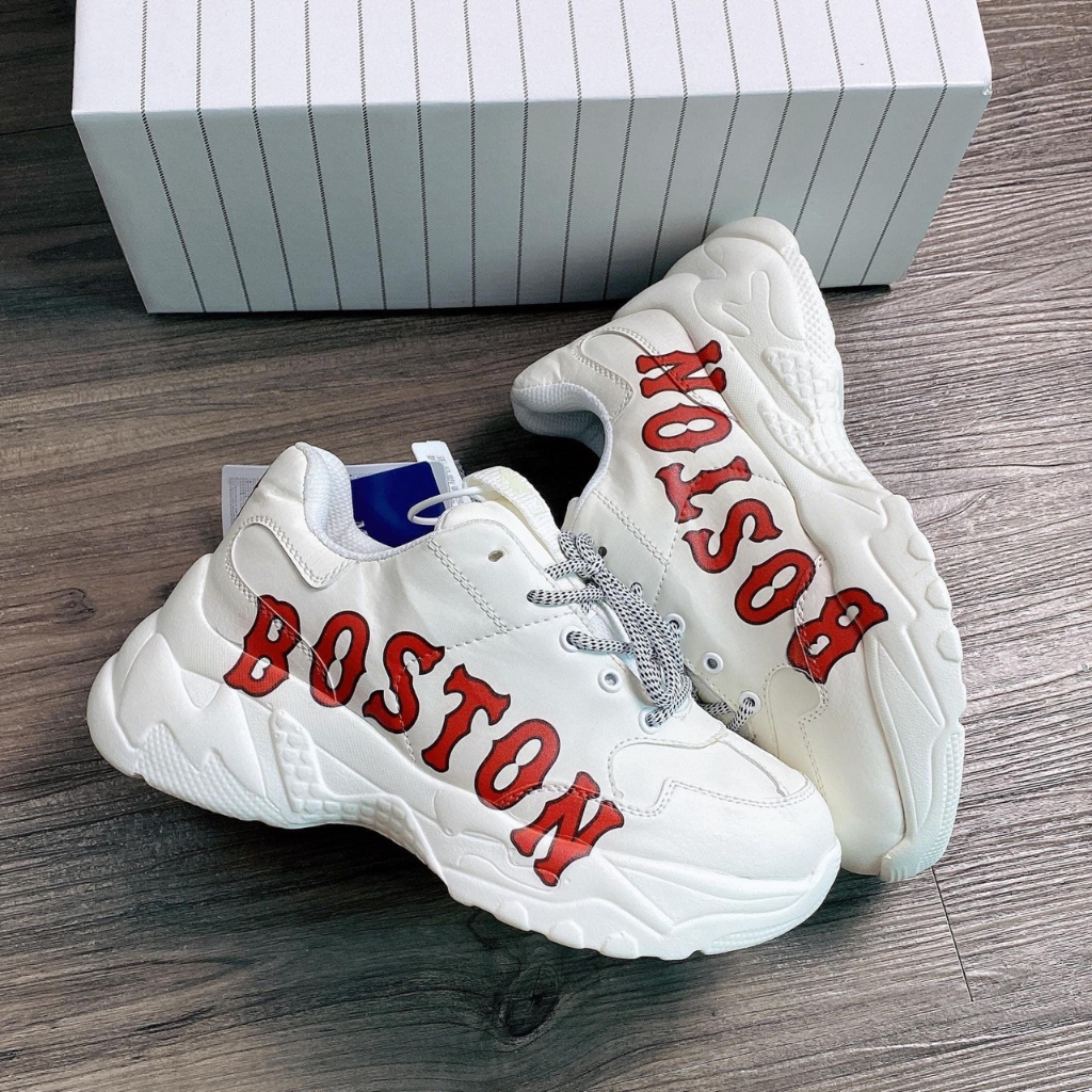 Giày 𝑴𝑳𝑩 Boston, NY màu trắng  chữ NY đen ,ny vàng bản đẹp Tăng chiều cao Nam Nữ