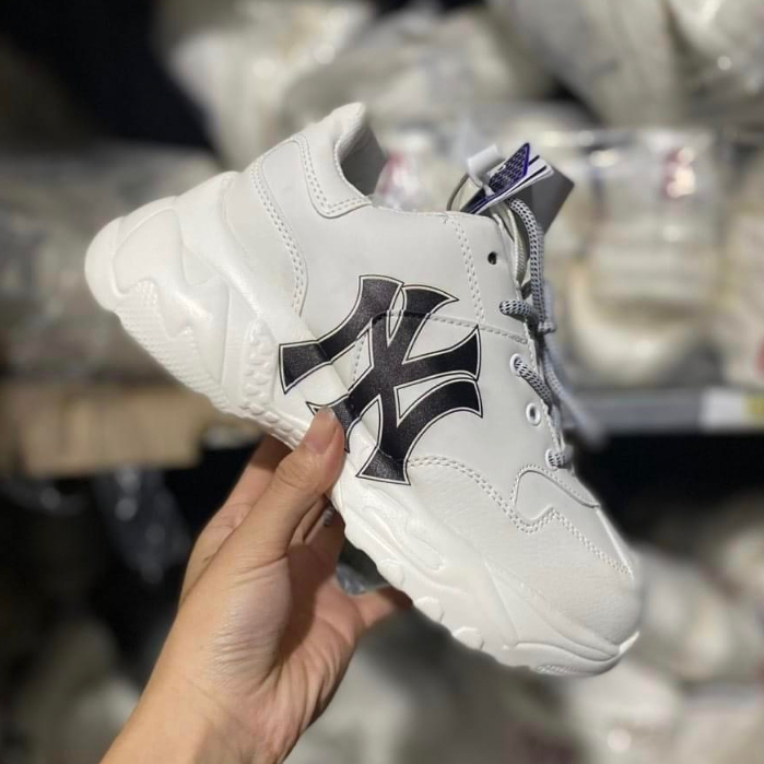 Giày 𝑴𝑳𝑩 Boston, NY màu trắng  chữ NY đen ,ny vàng bản đẹp Tăng chiều cao Nam Nữ