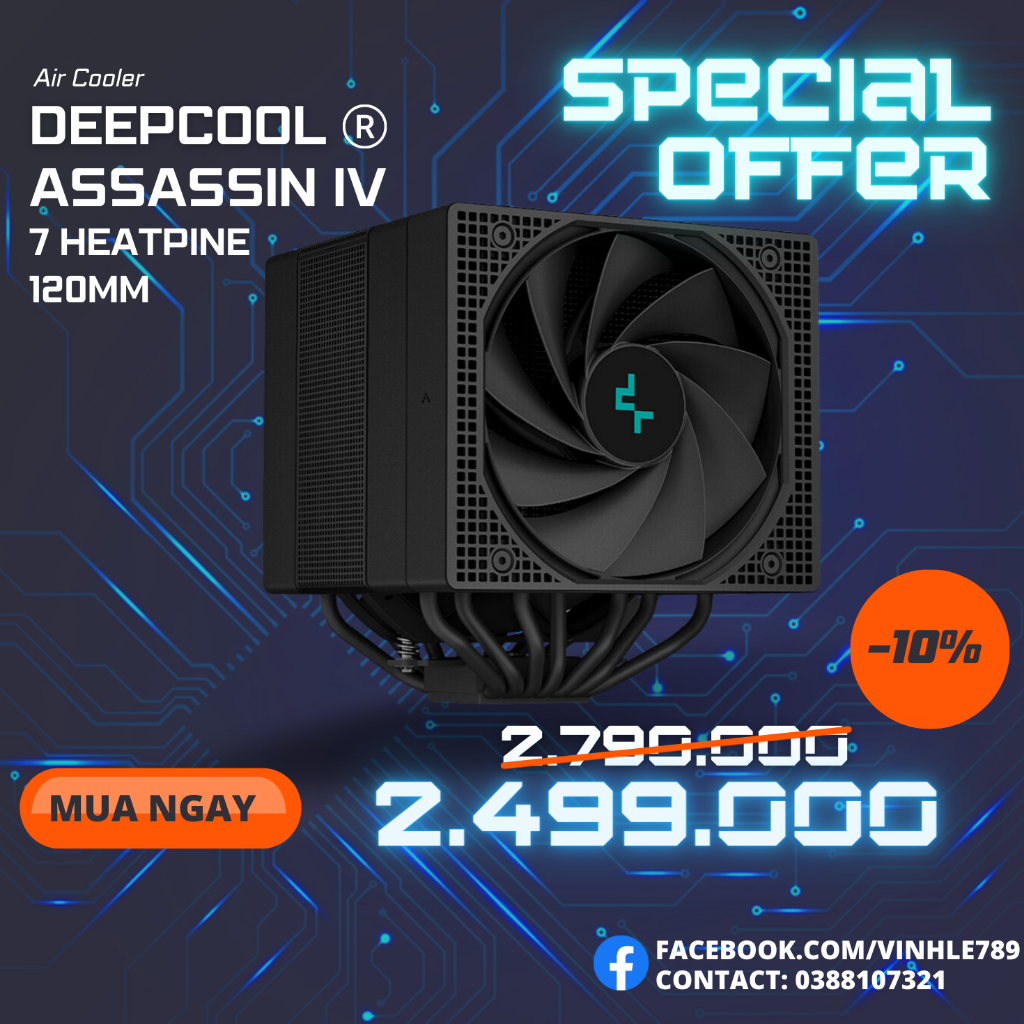 Tản nhiệt khí CPU DEEPCOOL ASSASSIN IV [NEW]