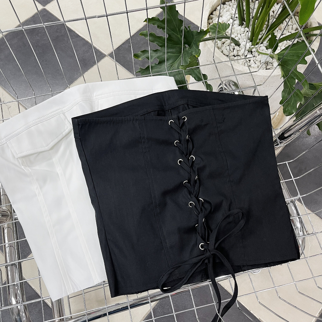 Áo ống áo quây nắp túi kèm thắt dây lưng GemBoutique- Nami top