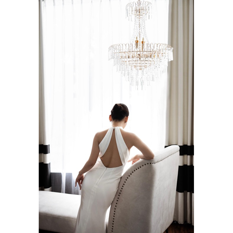 NUDIEYE- Đầm lụa hở lưng Yolanda Silk Dress