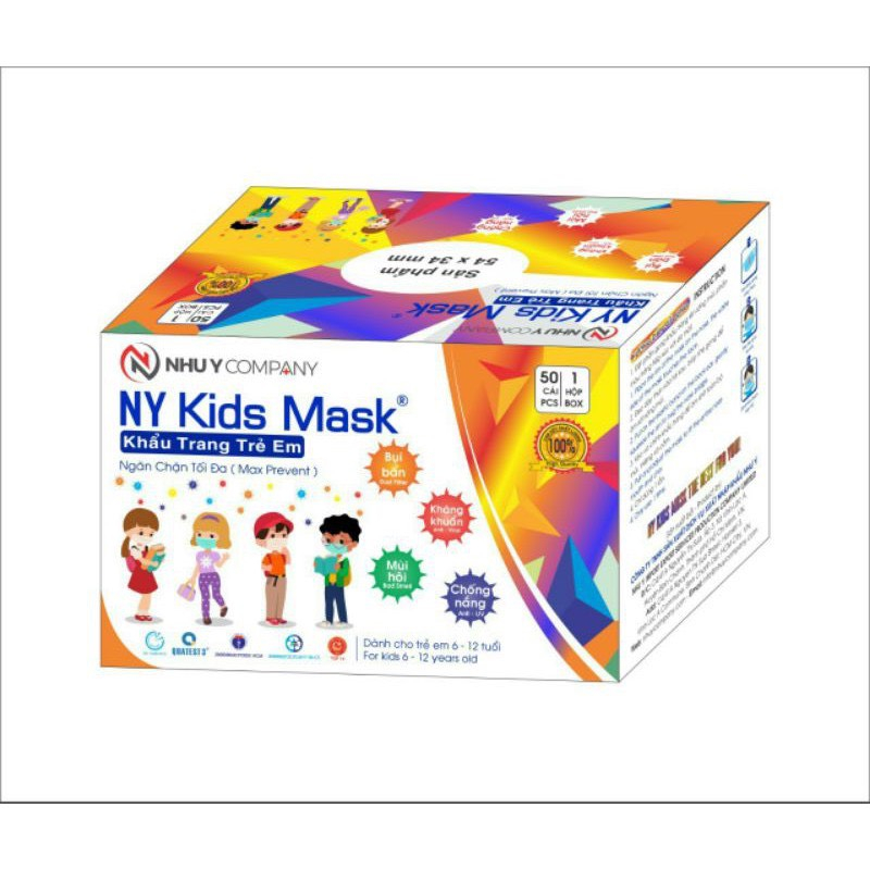 Khẩu Trang Trẻ Em - Ny Kids Mask - Khẩu trang y tế trẻ em Như Ý Company
