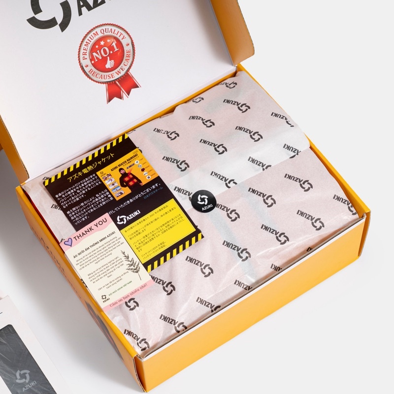 Áo Sưởi Ấm Azuki AZUKI Chạy Bằng Pin Chất Lượng Cao Cấp