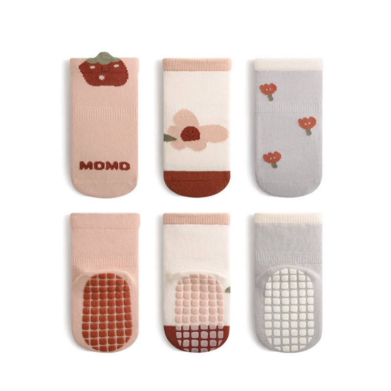 SET 3 Tất vớ cho bé trai bé gái, Tất cao cổ cho bé chống trơn nhiều hình đáng yêu NEMO BABY thoáng khí êm chân 3TDV