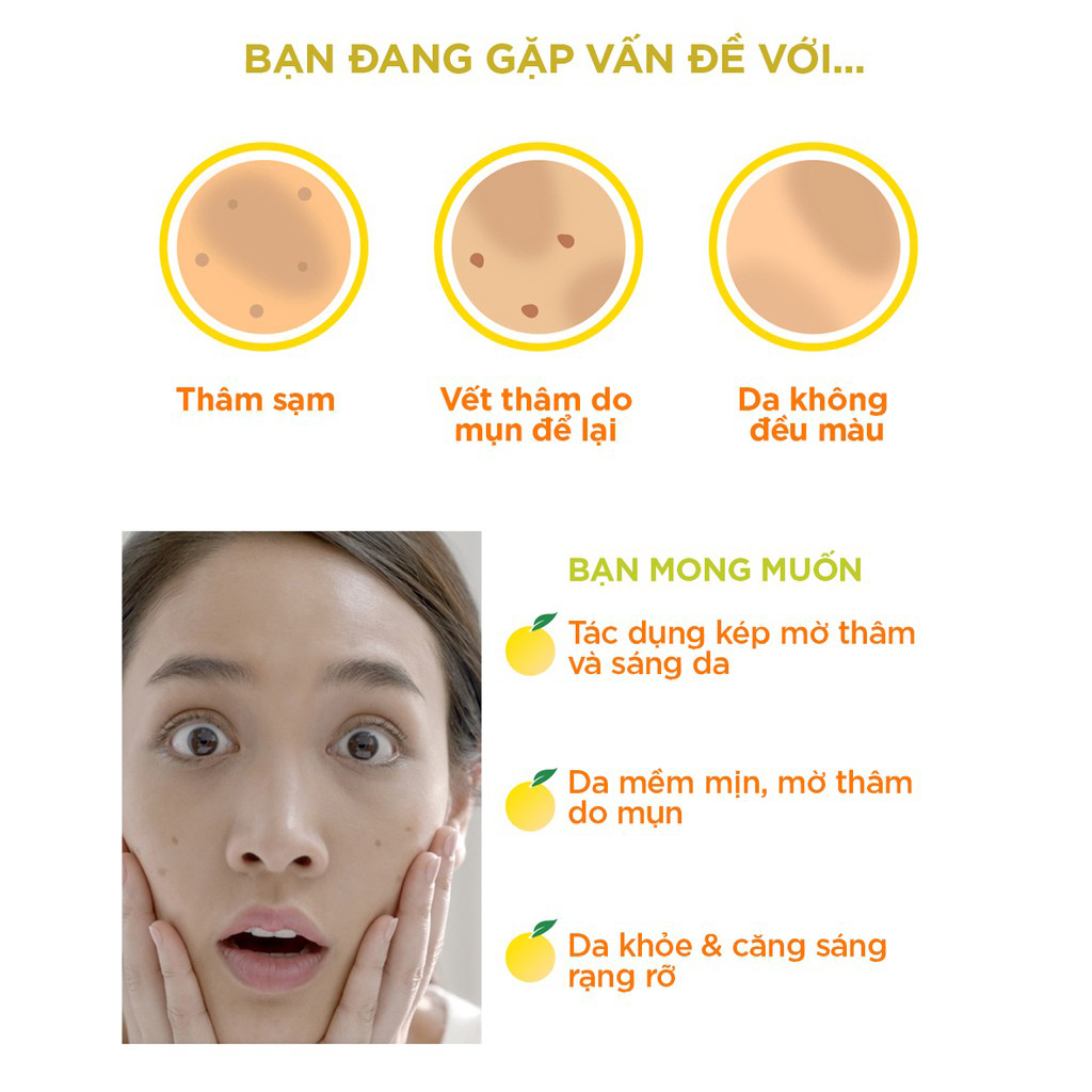 Kem dưỡng  sáng da ban đêm GarnierLight Complete Vitamin C Serum Cream SPF30 - 18ml