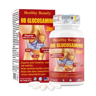 Viên uống Bổ Khớp HB Glucosamine 3in1 Hỗ trợ bôi trơn các ổ khớp giúp làm chậm quá trình thoái hóa khớp.