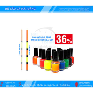 Sơn ngọn phao câu cá huỳnh quang