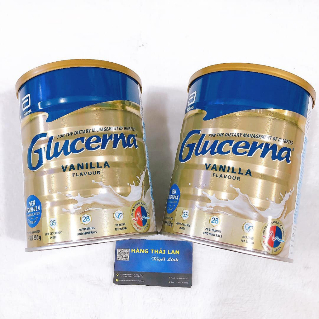 ữa Glucerna Vanilla Flavour 850g của Úc dành cho người tiểu đường