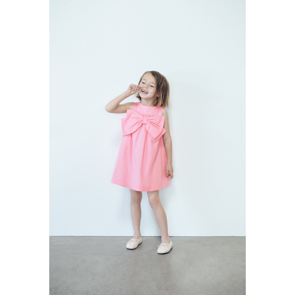 Đầm Za.Ra nơ rất cưng cho bé gái size 12M -> 4Y