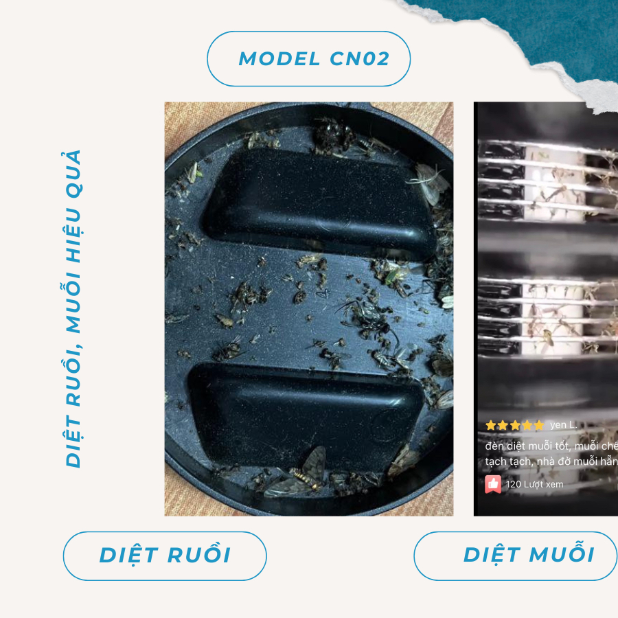 Đèn bắt muỗi Con Dơi model CN02