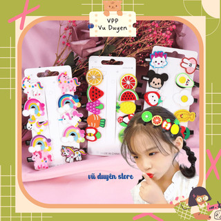 Kẹp tóc mái cute phong cách hàn quốc set 10 cái