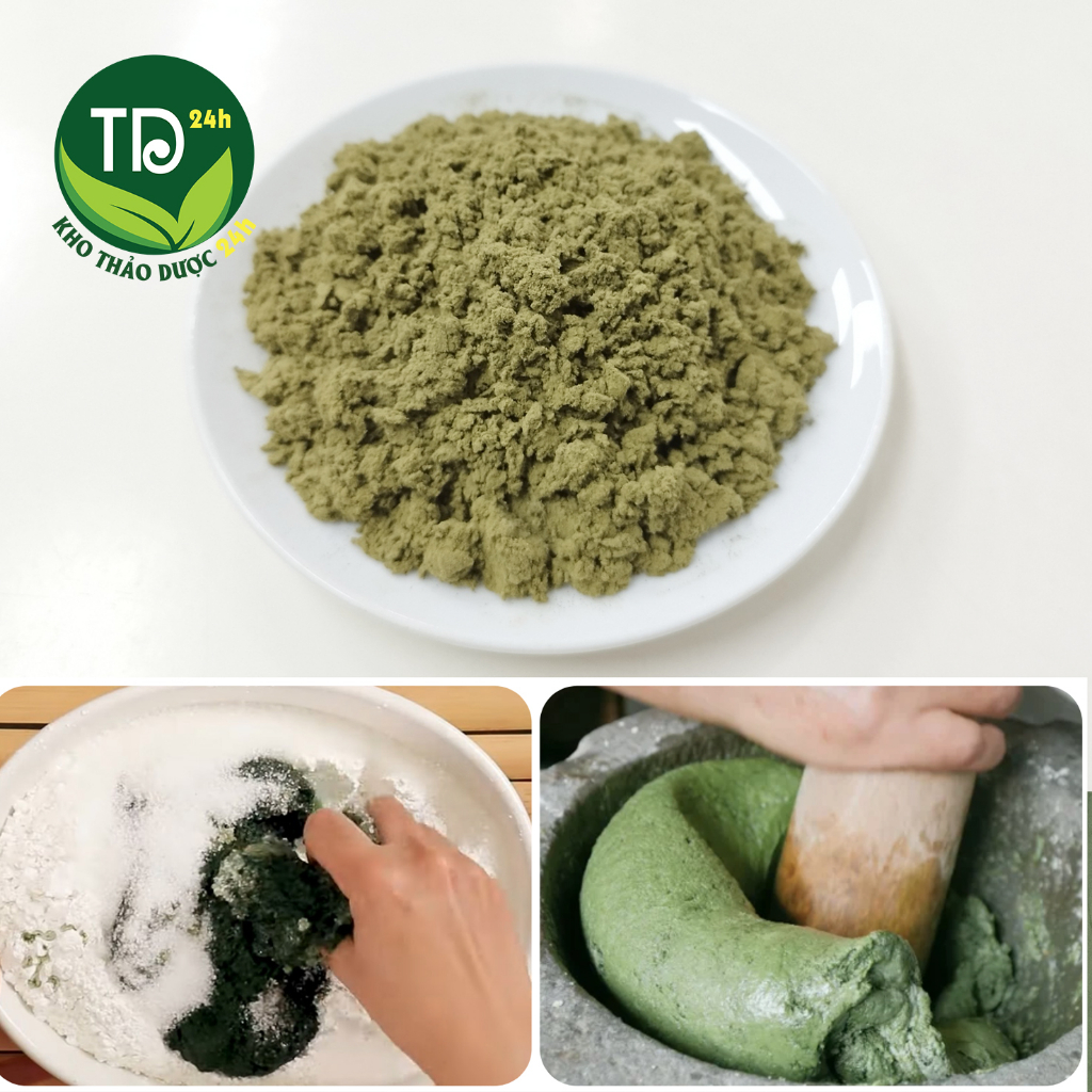 Bột lá gai 100% nguyên chất từ lá gai khô, chuyên dùng làm bánh gai, bánh ít, bánh cam, chè trôi nước, tạo màu tự nhiên