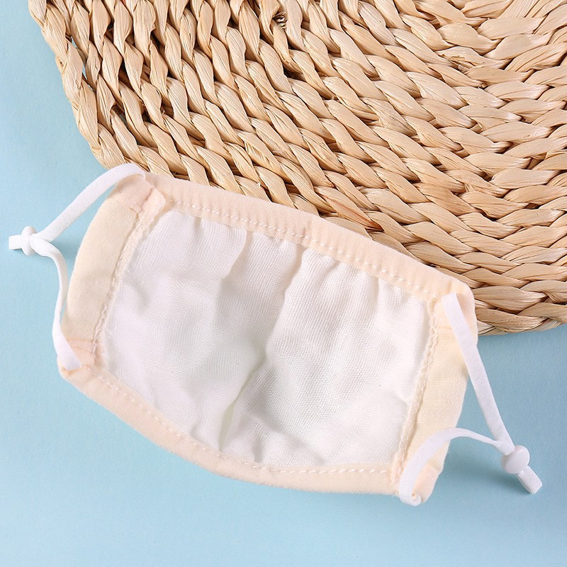 Khẩu trang xô kháng khuẩn 4 lớp cho bé trai bé gái có túi zip