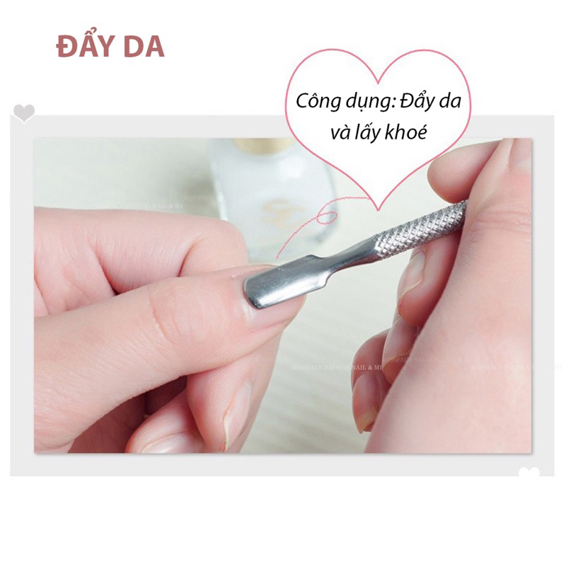 Cây đẩy da chết nail - Cây đẩy da giá rẻ 2 đầu chuyên dụng đẩy da chết móng tay