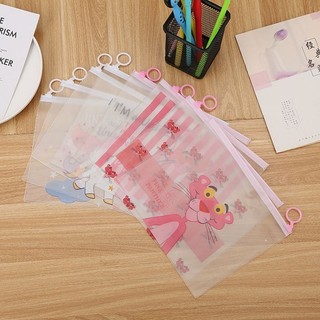 Túi zip Đựng bút A5 báo hồng