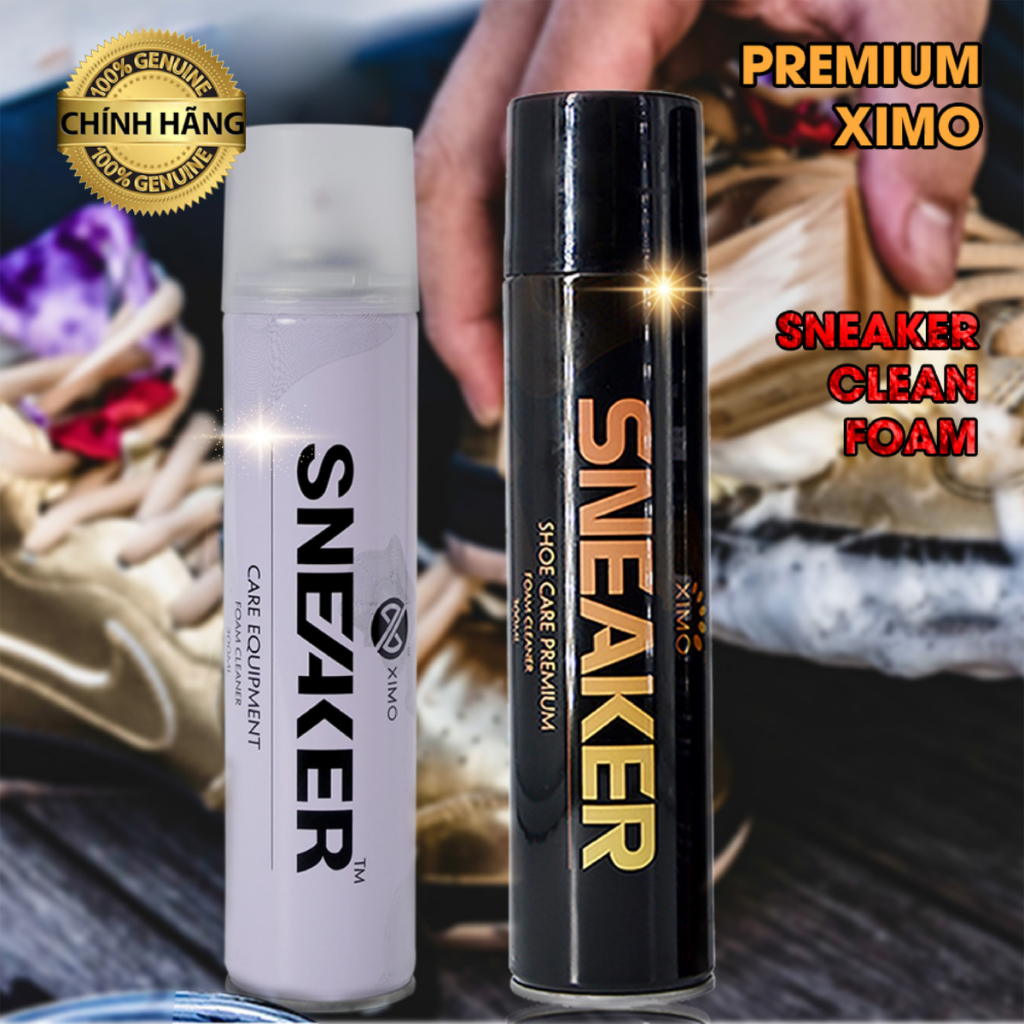Chai xịt tạo bọt vệ sinh giày Sneaker cao cấp XIMO 300ml
