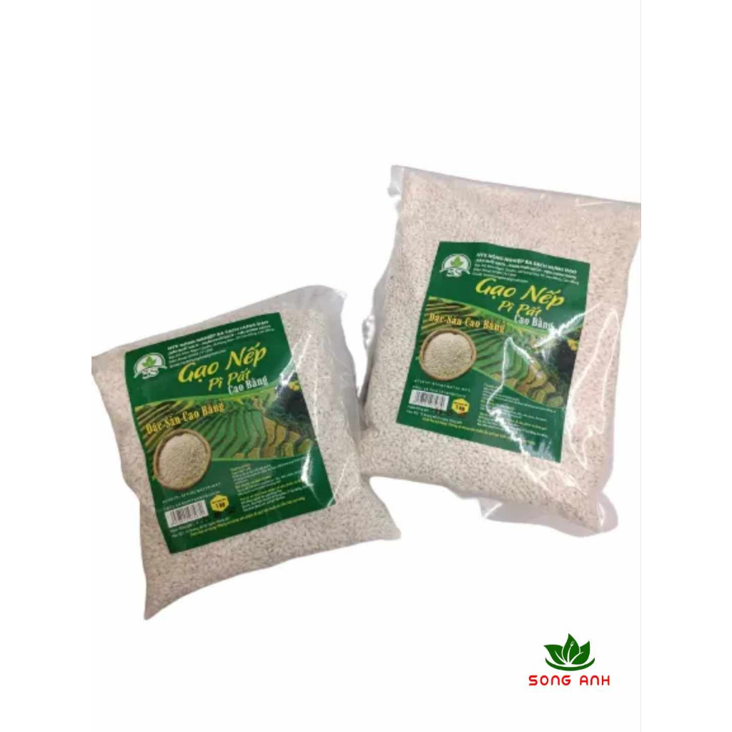 Gạo nếp Pì Pất đặc sản Cao Bằng túi 1kg dẻo ngon, thơm ngọt, sạch từ sản xuất đến tiêu dùng