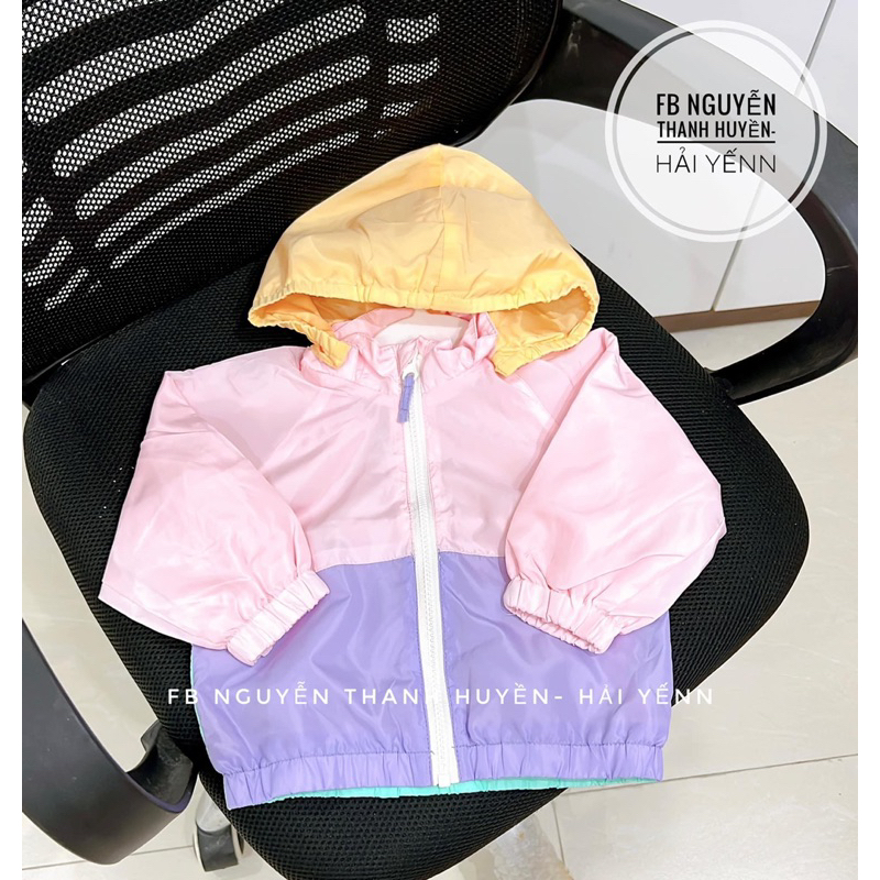 Áo khoác gió mỏng cho bé gái H&M sz 6-24M