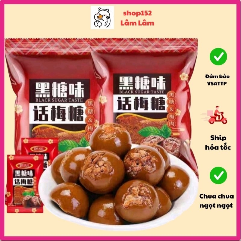 Kẹo xí muội đường đen 300g/bịch