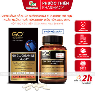 Bổ xương khớp GO Healthy GO Glucosamine hỗ trợ viêm khớp, giúp xương sụn khớp chắc khỏe lọ 30 viên