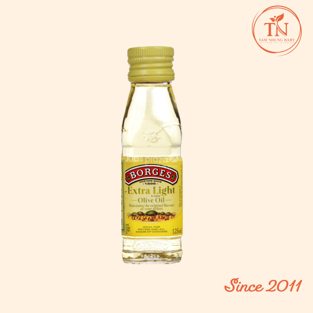 Dầu Olive BORGES EXTRA LIGHT 125ML (không mùi)