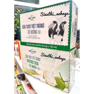 Thùng sữa Mộc châu 48 Hộp x 180ml