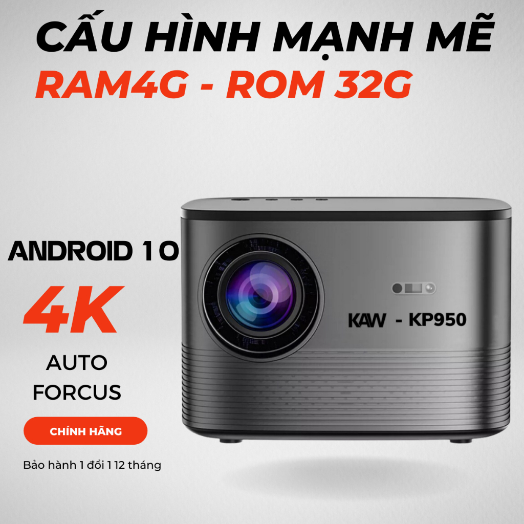 Máy Chiếu KAW Pro KP950 Phiên Bản Siêu Nét Cao Cấp - Cam Kết Hàng Chính Hãng