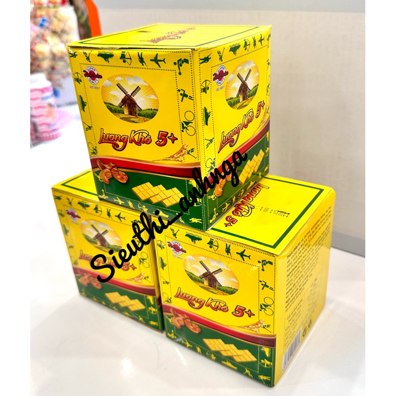 Hộp 10 Lương Khô 5+ Hải Châu Gói 70g