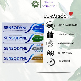 Combo 3 Tuýt Kem đánh răng sensodai 100g giúp giảm ê buốt hiệu quả với hương bạc hà thơm mát