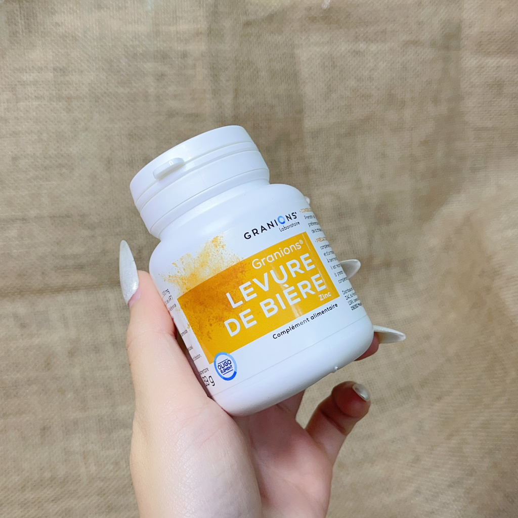Men bia hữu cơ hỗ trợ đẹp da Granions Levure De Biere Zinc 60v