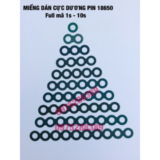 MIÊNG DÁN CỰC DƯƠNG cell 18650