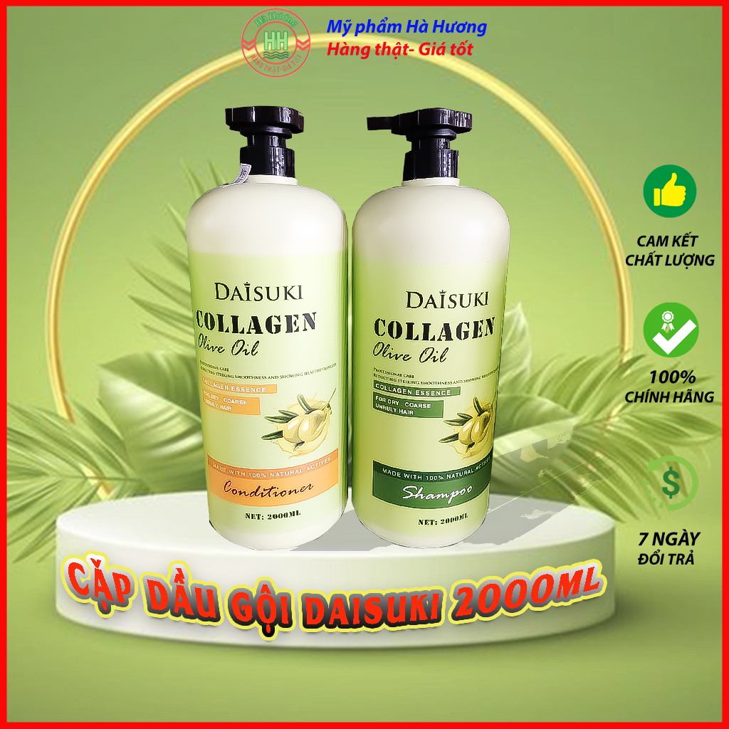 Dầu gội phục hồi tóc hư tổn, dầu gội organic Nhật Bản Daisuki 2000ml