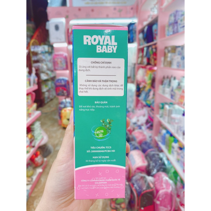 Dung dịch xịt mũi Royal BaBy cho bé 70ml