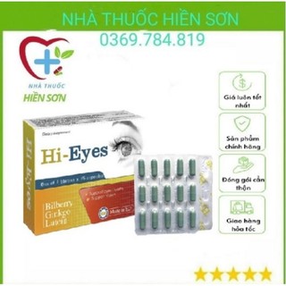 Viên uống bổ mắt Hi - Eyes giảm khô mắt, mỏi mắt, giúp mắt sáng - nhập khẩu từ châu Âu - Ba Lan