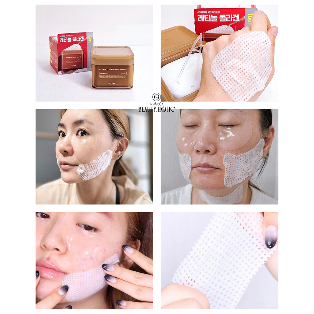 Pad săn chắc da chống lão hóa MEDIHEAL RETINOL COLLAGEN LIFTING PAD