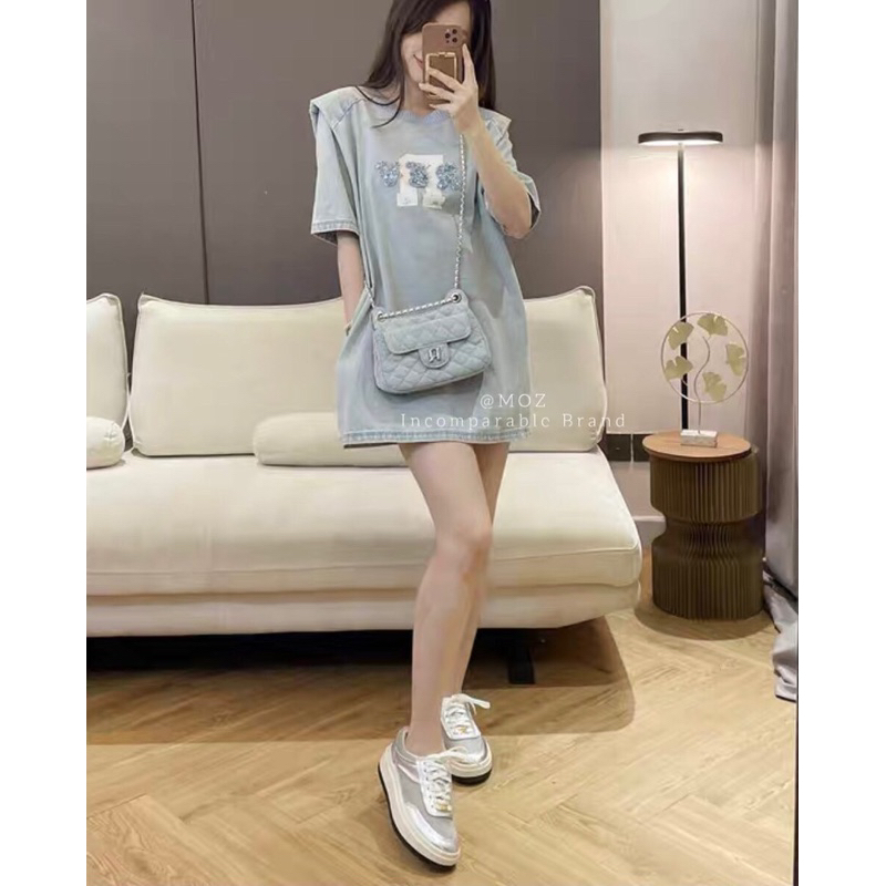 Váy áo xuông bò đính đá hàng QCL1