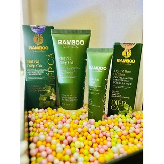 Mặt nạ diếp cá & tẩy da chết diếp cá Bamboo - giải cứu da mụn