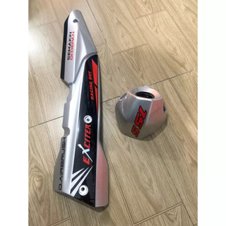 Ốp pô exciter 155 vva màu bạc