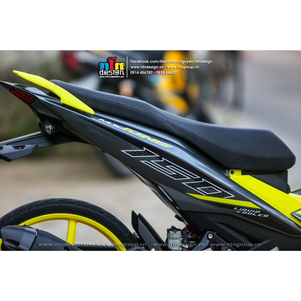 Tem Exciter 150 - mẫu MX KING Xám Vàng