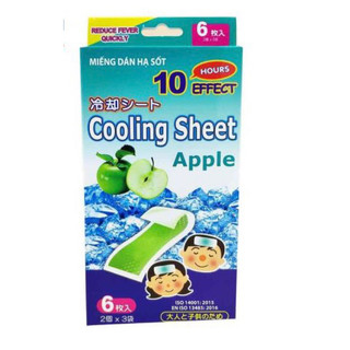 Miếng dán hạ nhiệt Cooling Sheet Apple hộp 3 gói x 2 miếng