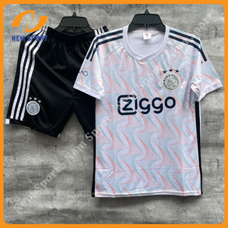 Quần áo đá bóng clb ajax màu trắng sân khách mùa giải 23/24